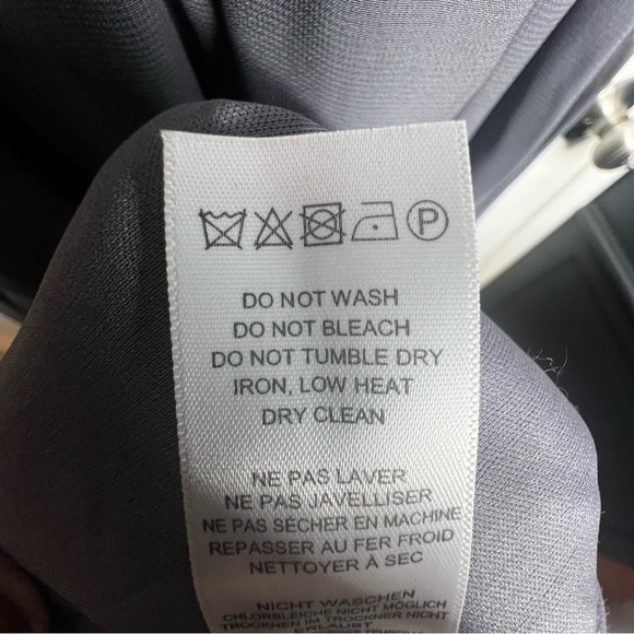 NWT Adrianna Papell Women's 2 Gray Chiffon Drape Back Gown Long Dress XS Formal - Picture 15 of 16